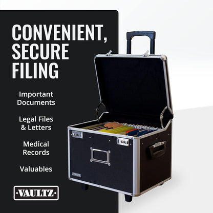Vaultz VZ01270 Portable File Storage Box with Handle