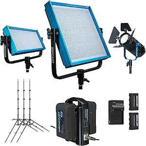 Dracast DRRNSBKBV Bicolor Remote Newsroom Studio Lighting Kit