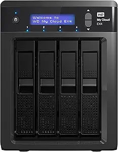 Western Digital WDBWWD0120KBK-NESN My Cloud EX4 12TB NAS — main product image