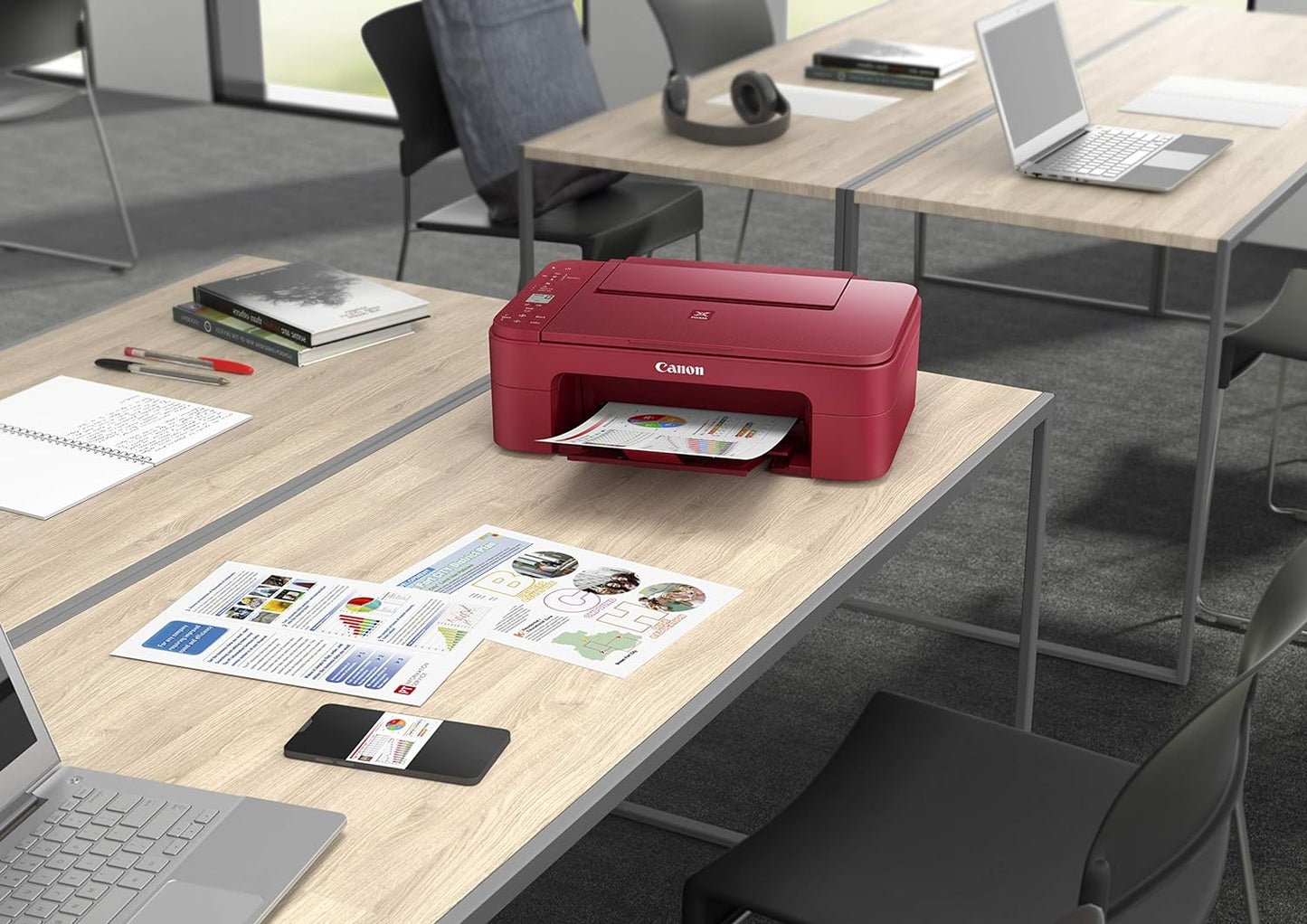 Canon 3771C042 Pixma TS3320 Red Wireless Printer