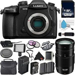 Panasonic LUMIX GH5 Mirrorless Camera with 100-300mm Lens — main product image
