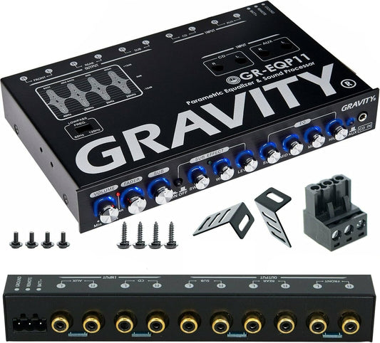 Gravity GR-EQP11 4-Way Car Parametric Equalizer