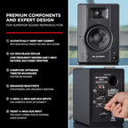 M-Audio BX4 Studio Monitors - 4.5 Inch PC Speakers