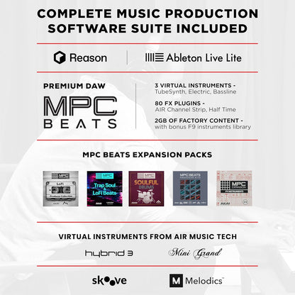 M-Audio Oxygen 49 MKV MIDI Keyboard Controller Beat Pads Software Suite