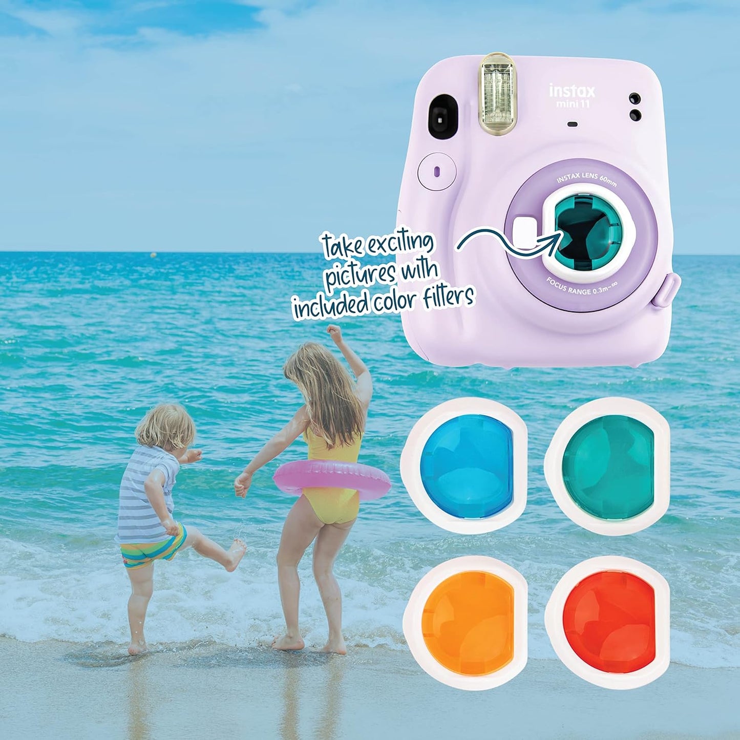 Fujifilm Mini 11 Instax Camera Bundle Purple