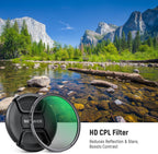 Neewer 10104873 49mm CPL Polarizing Filter + Lens Cap