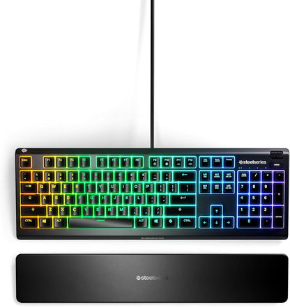 SteelSeries 64812 Apex 3 RGB Gaming Keyboard - Renewed