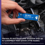 Western Digital WDS400T4B0E 4TB Blue SN5000 NVMe SSD Gen4