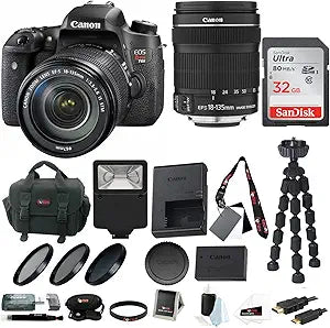 Canon T6s EOS Rebel Camera with 18-135mm Lens Bundle