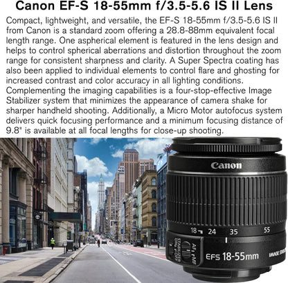 Canon EOS 2000D Rebel T7 DSLR Camera 18-55mm + 75-300mm Lens