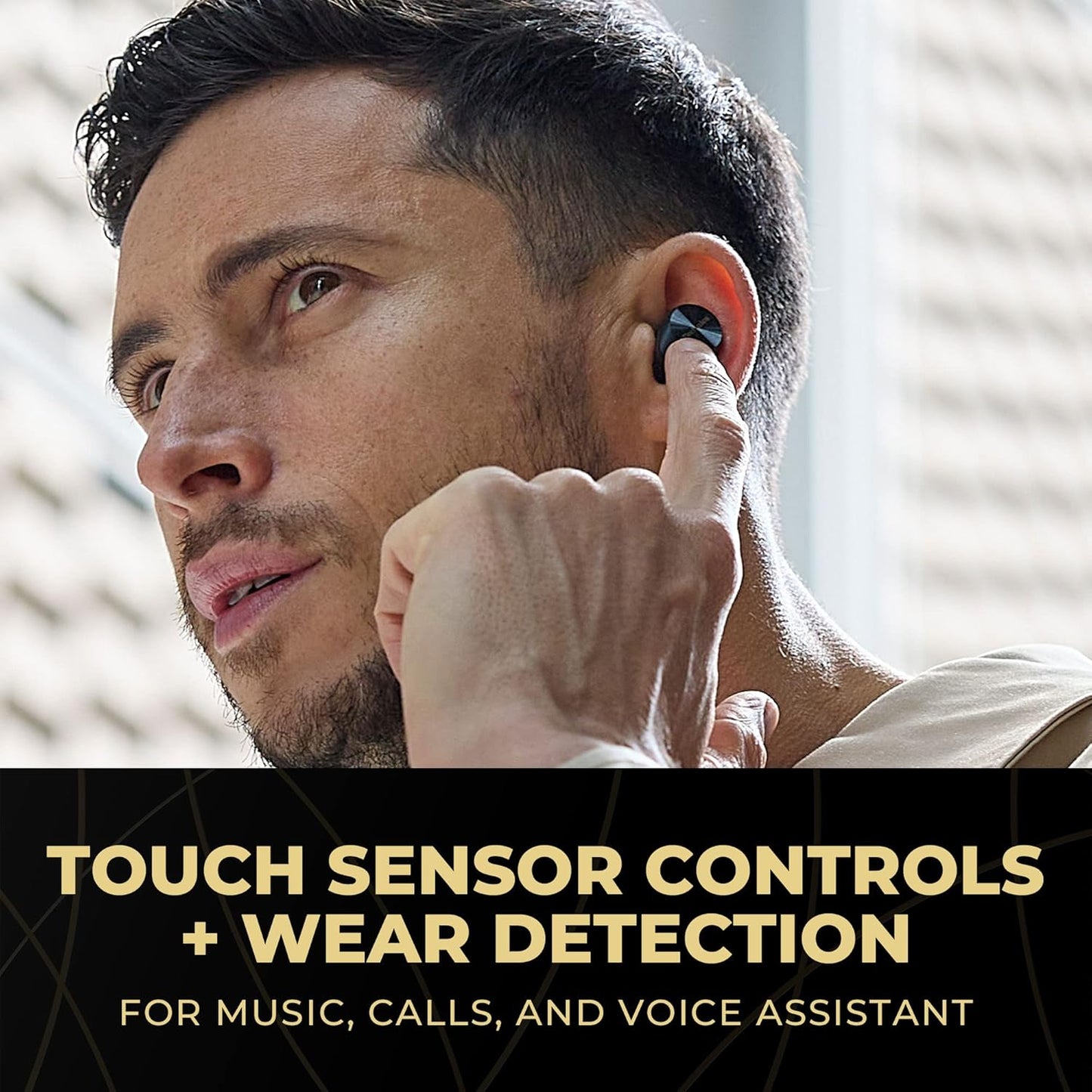Technics EAH–AZ80-K Noise Cancelling True Wireless Earbuds - Black