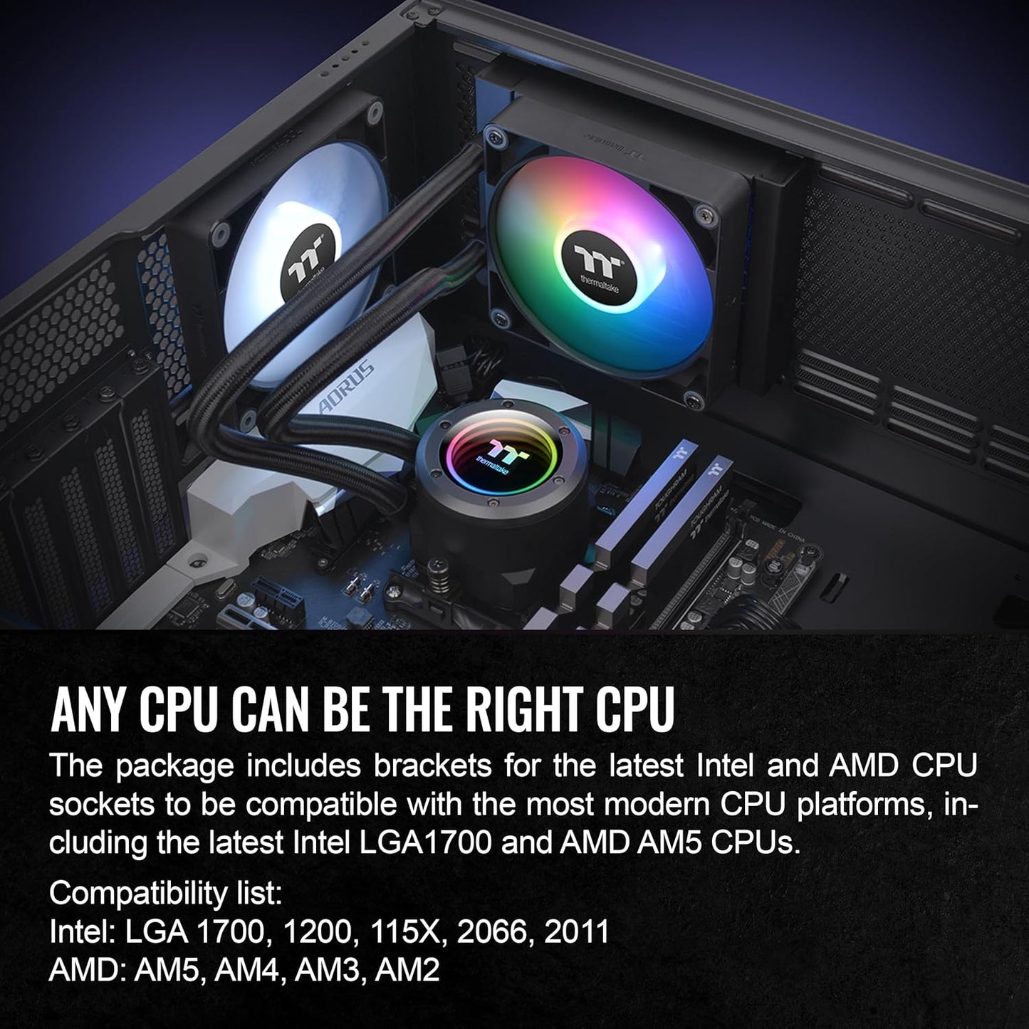 Thermaltake CLW360PL12SWA TH120 ARGB Sync V2 CPU Cooler