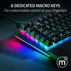 Razer Blackwidow V4 Mechanical Gaming Keyboard - Green Switches (Renewed)