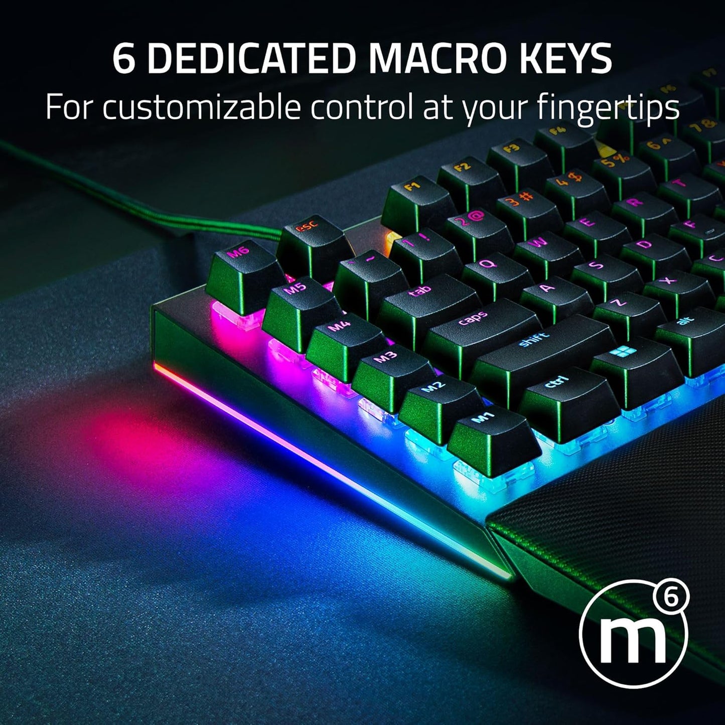 Razer Blackwidow V4 Mechanical Gaming Keyboard - Green Switches (Renewed)