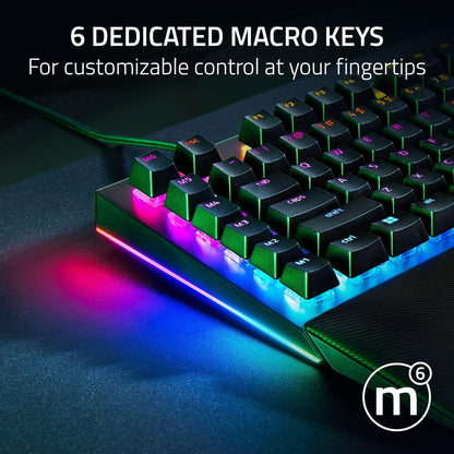 Razer Blackwidow V4 Mechanical Gaming Keyboard - Green Switches (Renewed)