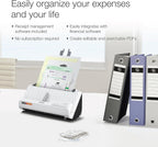 Epson B11B270202 RapidReceipt RR-400W Wireless Receipt Scanner