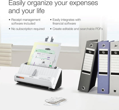 Epson B11B270202 RapidReceipt RR-400W Wireless Receipt Scanner