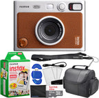 Fujifilm Instax Mini Evo Brown Camera Bundle