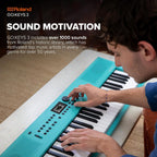 Roland GOKEYS3-TQ 61-Note Music Creation Keyboard Turquoise