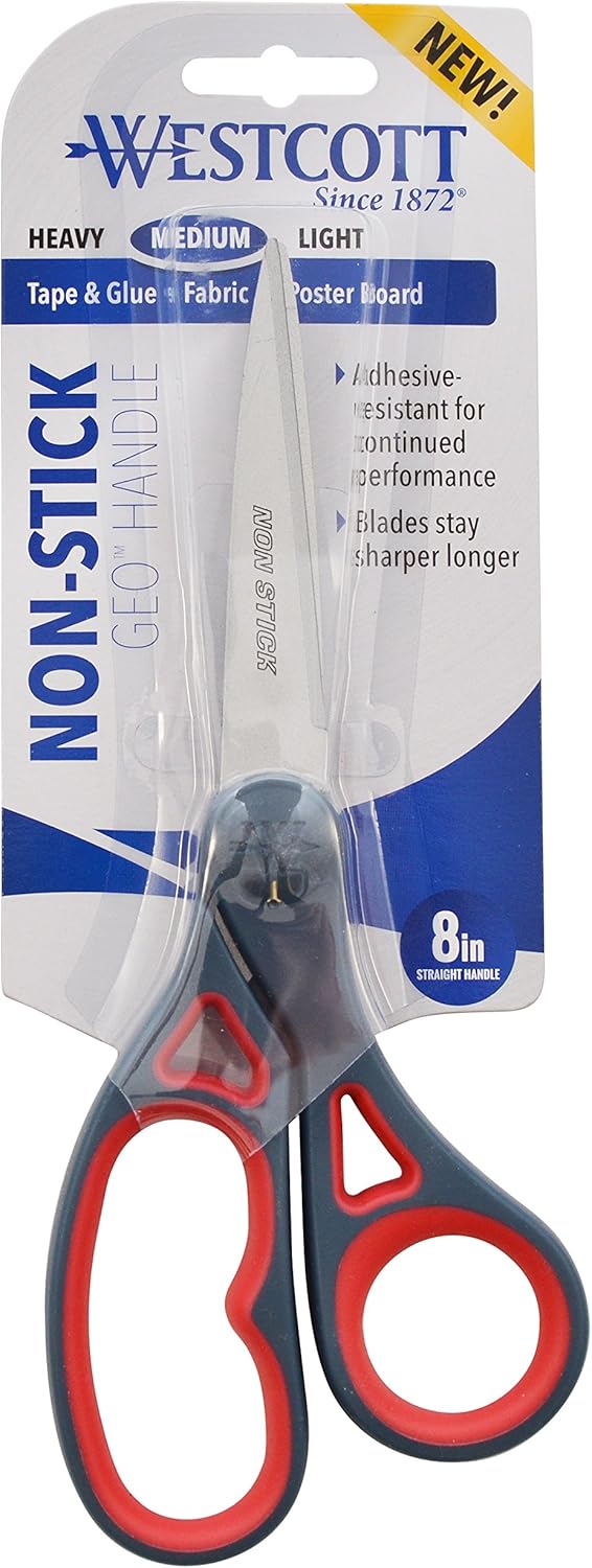 Westcott 16468 Geo Non-Stick 8" Scissors