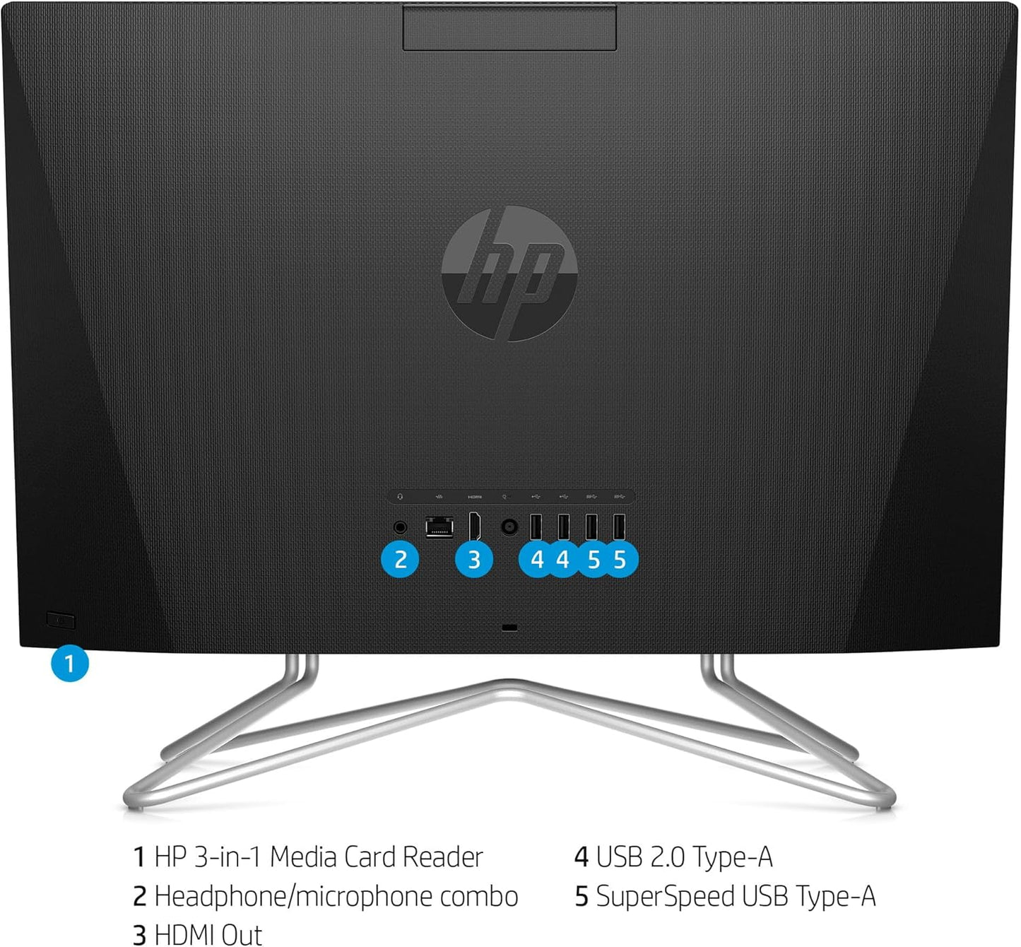 HP 22-DD000 21.5" All-in-One Desktop Pentium 8GB 256 SSD