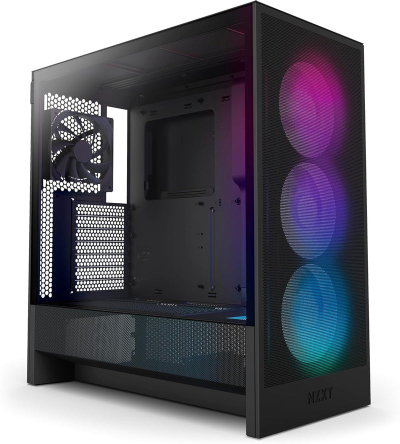 NZXT CC-H52FB-R1 H5 Flow RGB Compact ATX Mid-Tower PC Gaming Case - Black — main product image
