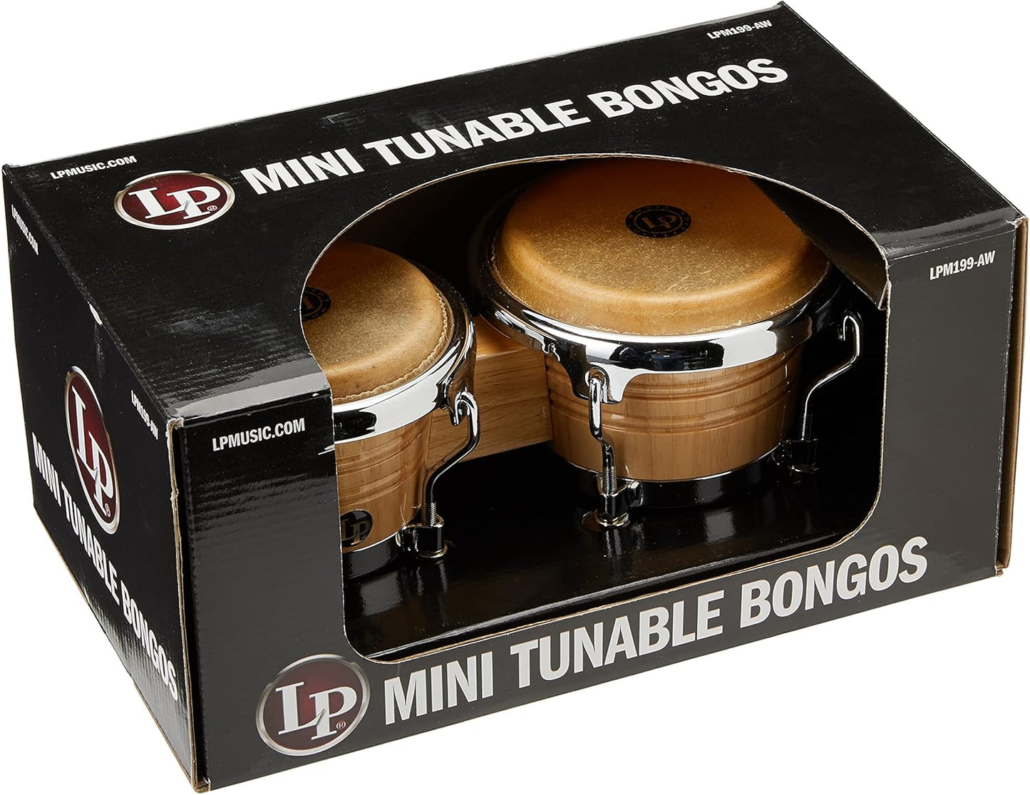 Latin Percussion LPM199-AW Mini Tunable Wood Bongos