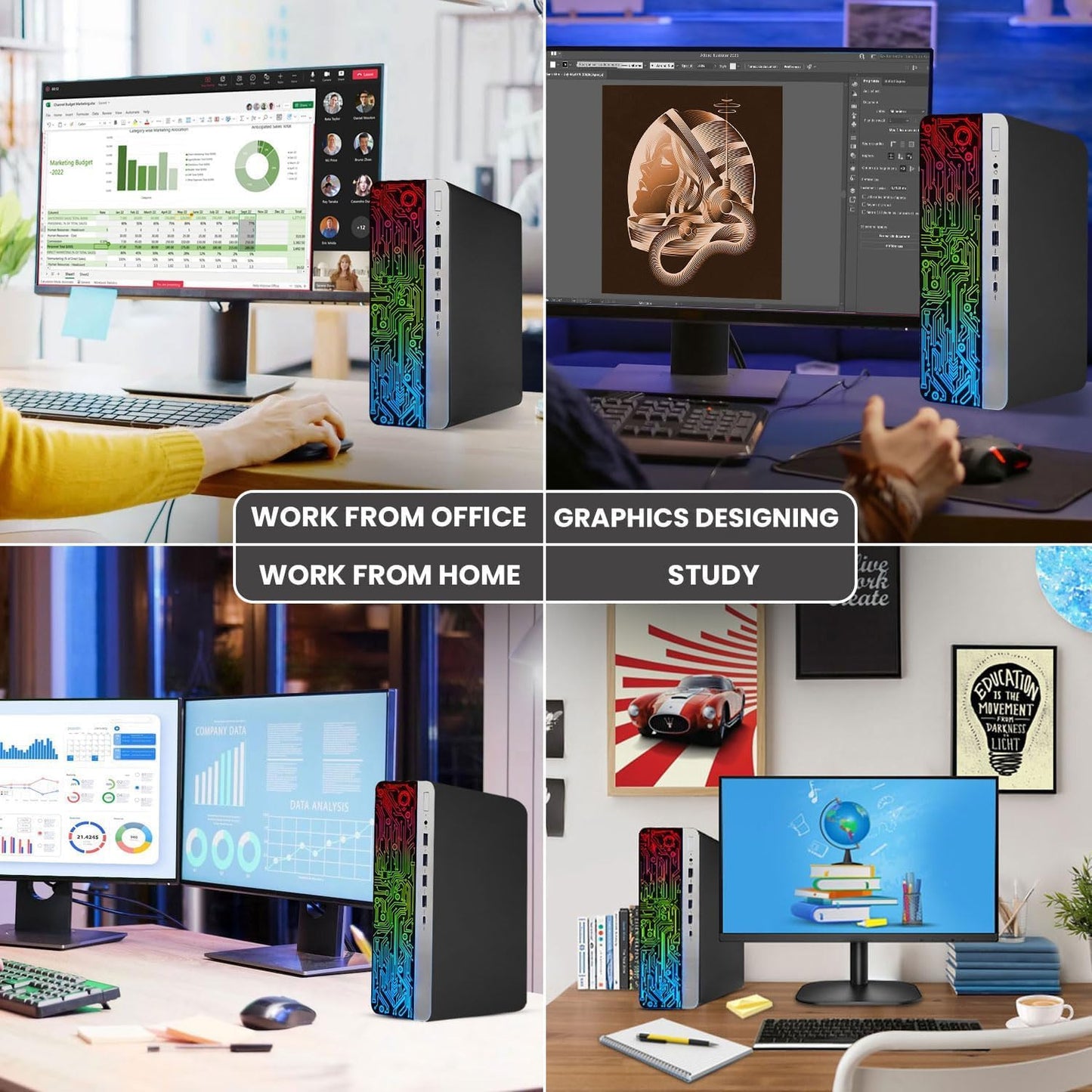 HP ProDesk 600 G3 i5 RX-550 Gaming PC