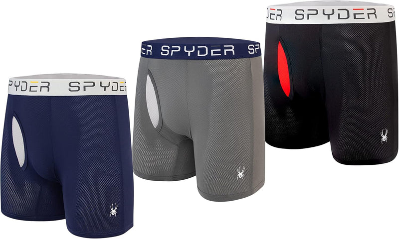 Spyder Mesh Performance Mens Boxer Briefs — main product image