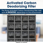 Sharp FZ-A80DFU Activated Carbon Air Purifier Filter 2-Pack