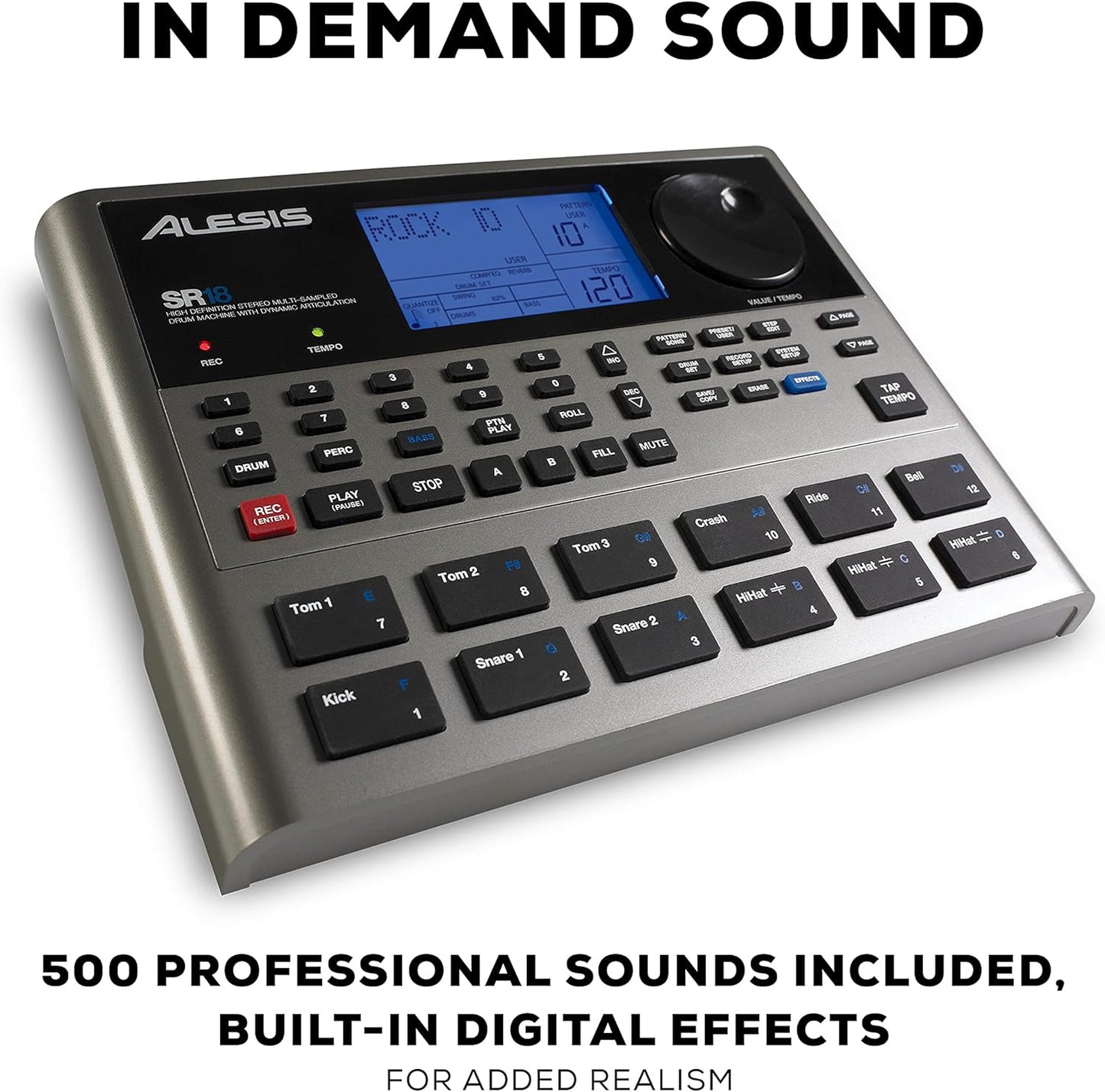 Alesis SR-18 Studio Drum Machine with Effects and Sounds