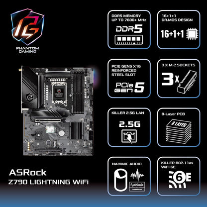 ASRock Z790 Lightning WiFi ATX DDR5 Motherboard
