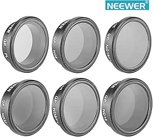 Neewer Drone Filter Set for GoPro Hero 3+/4 (6-Piece)