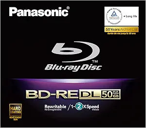 Panasonic LM-BE50DE Dual Layer Blu-ray Disc - 50GB Rewritable — main product image