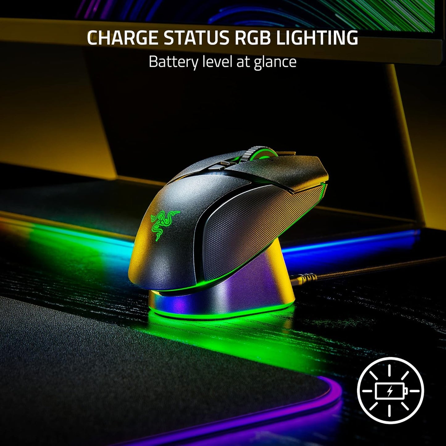 Razer RZ81-01990100-B3U1 Mouse Dock Pro Wireless Charger