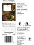 GE Daylight LED Light Bulbs 60W Equivalent Dimmable 12-Pack