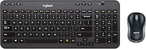 Logitech 920-003376 Wireless Keyboard Mouse Combo Compact