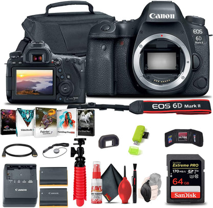 Canon 1897C002 EOS 6D Mark II DSLR Camera Bundle Renewed