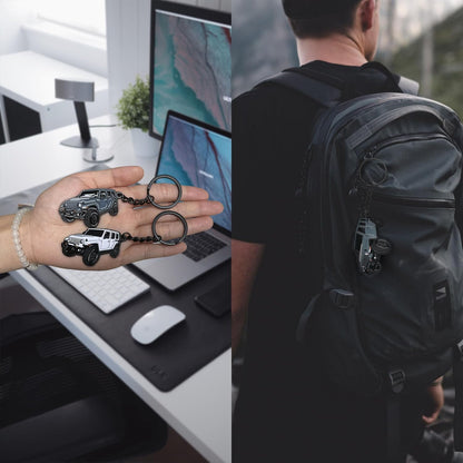 Novastar Novastar-112-007 Car Keychain - Jeep Wrangler Accessories