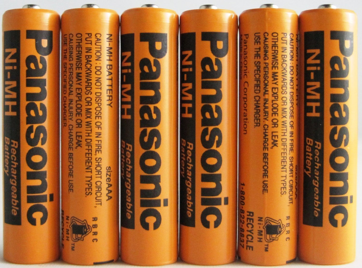 Panasonic HHR-75AAA/B-6 Cordless Phone Batteries (6-Pack)