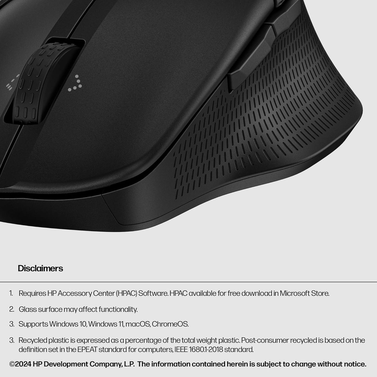 HP 8T6M3AA#ABA 480 Comfort Bluetooth Multi-Device Mouse