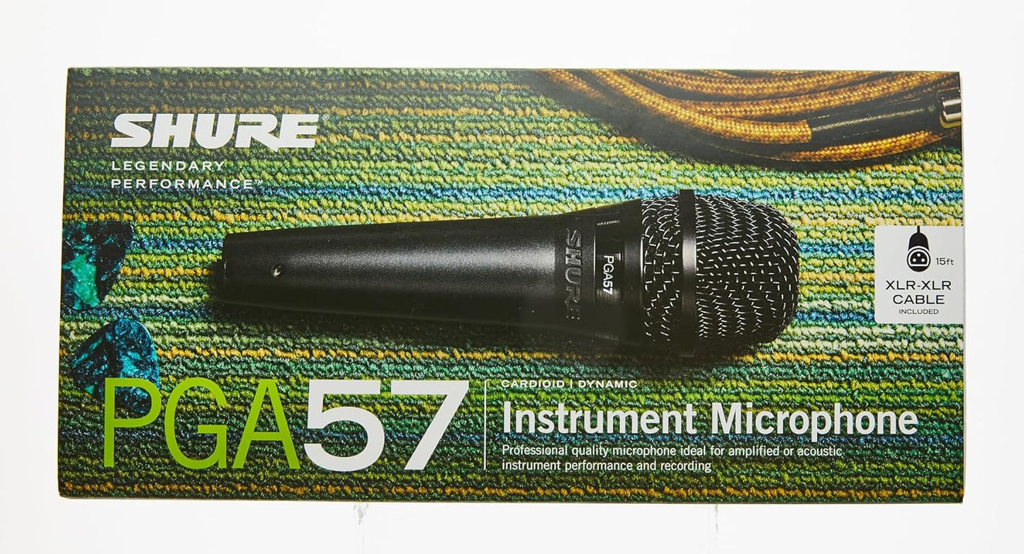 Shure PGA57-XLR Dynamic Instrument Microphone XLR Cable