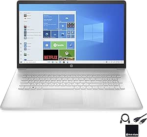 HP 17-CP0010NR Home & Business Laptop, AMD Athlon, 16GB RAM, 512GB SSD