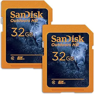 SanDisk SDSDBNN-032G-GN6V2 32GB Outdoors HD SD Card 2-Pack