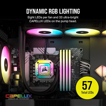 Corsair CW-9060070-WW iCUE H150i Elite CAPELLIX XT CPU Cooler