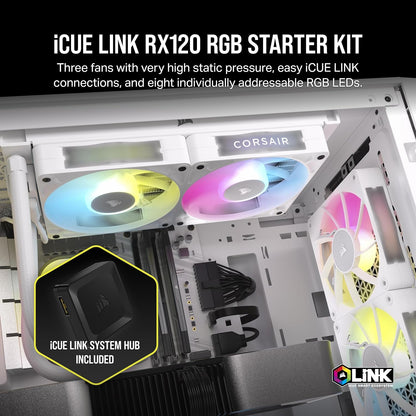 Corsair CO-9051022-WW iCUE Link RX120 RGB Fan Triple Pack