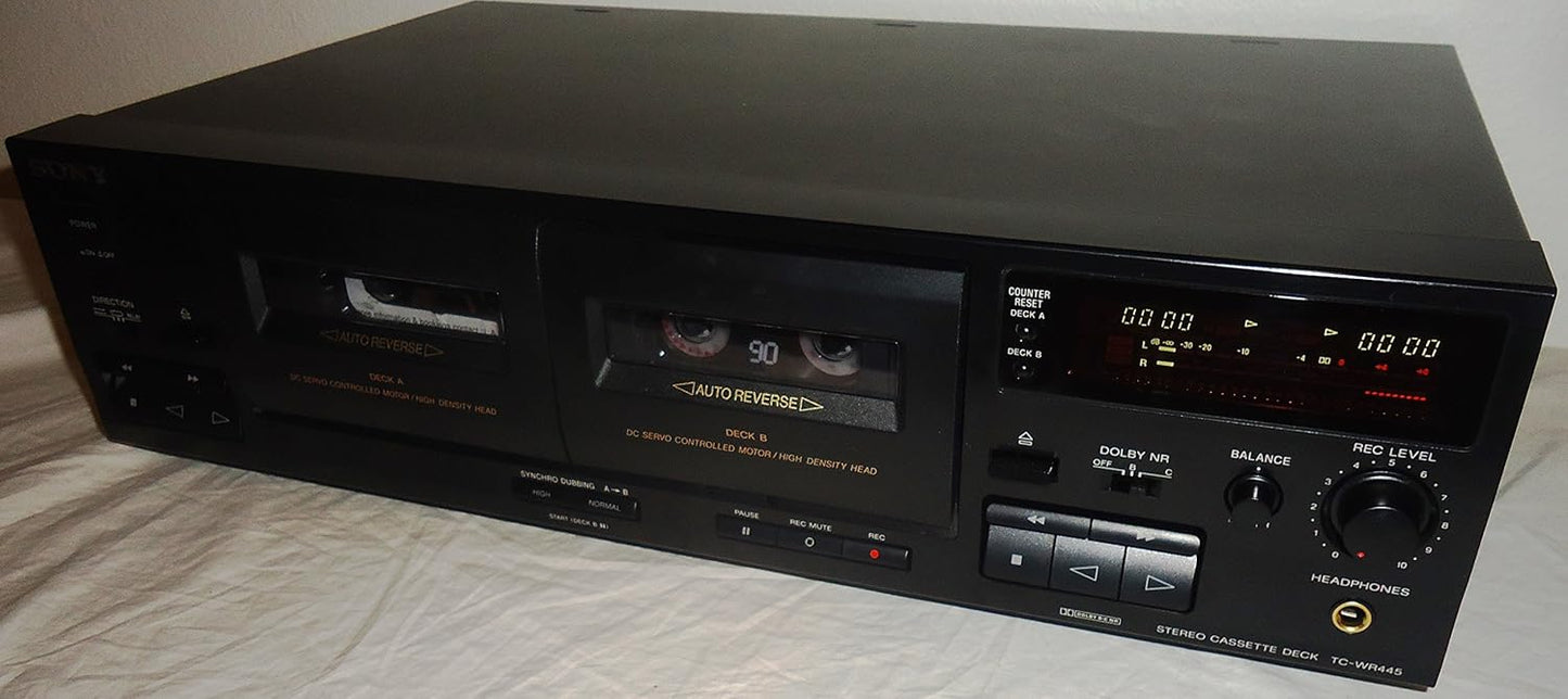 Sony TC-WR445 Dual Cassette Tape Deck