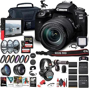 Canon 3616C016 EOS 90D DSLR Camera Bundle Renewed