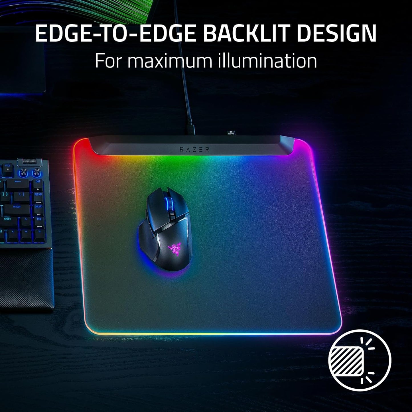 Razer RZ02-04920100-R3U1 Firefly V2 Pro RGB Mouse Mat