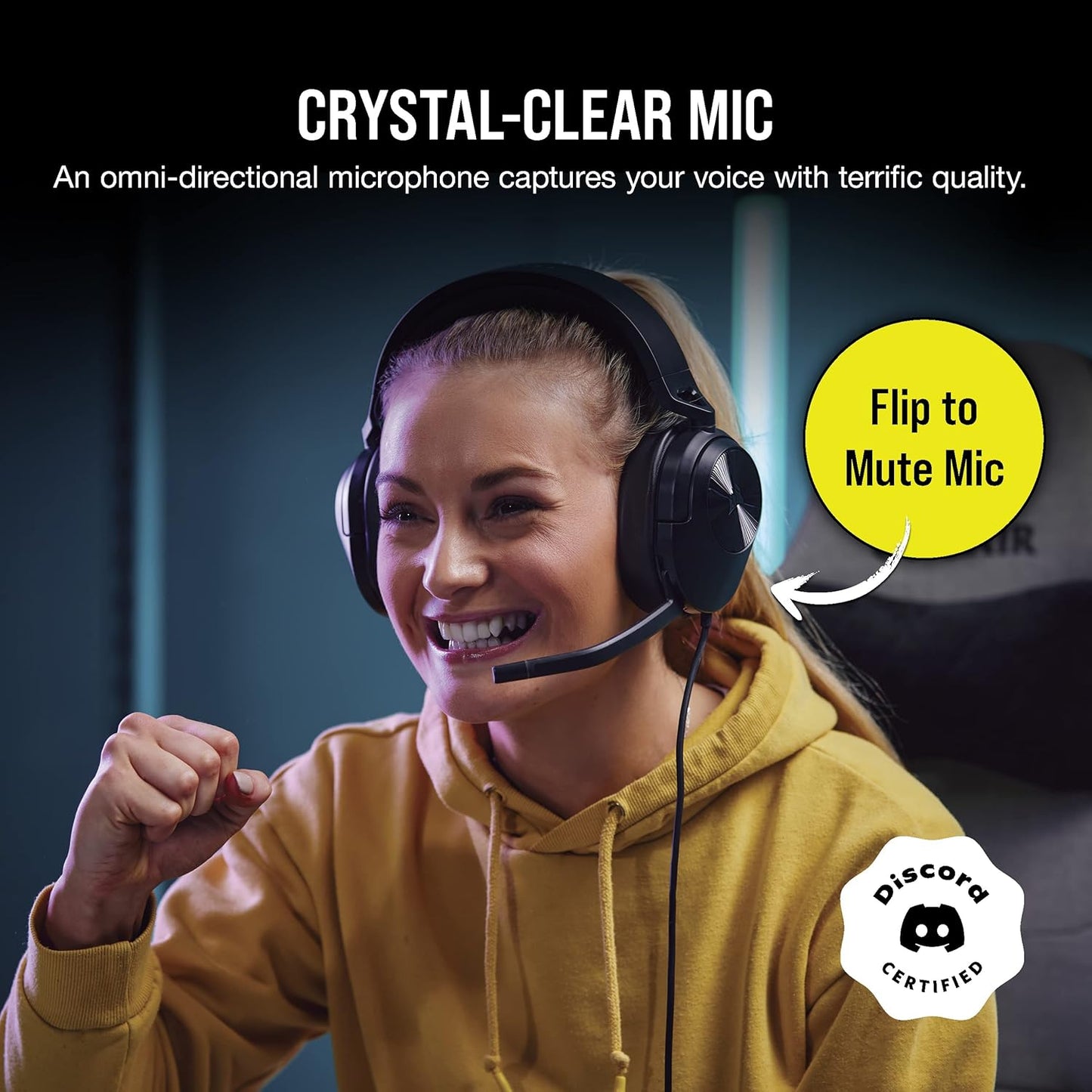 Corsair HS55 SURROUND Gaming Headset Dolby 7.1 Renewed